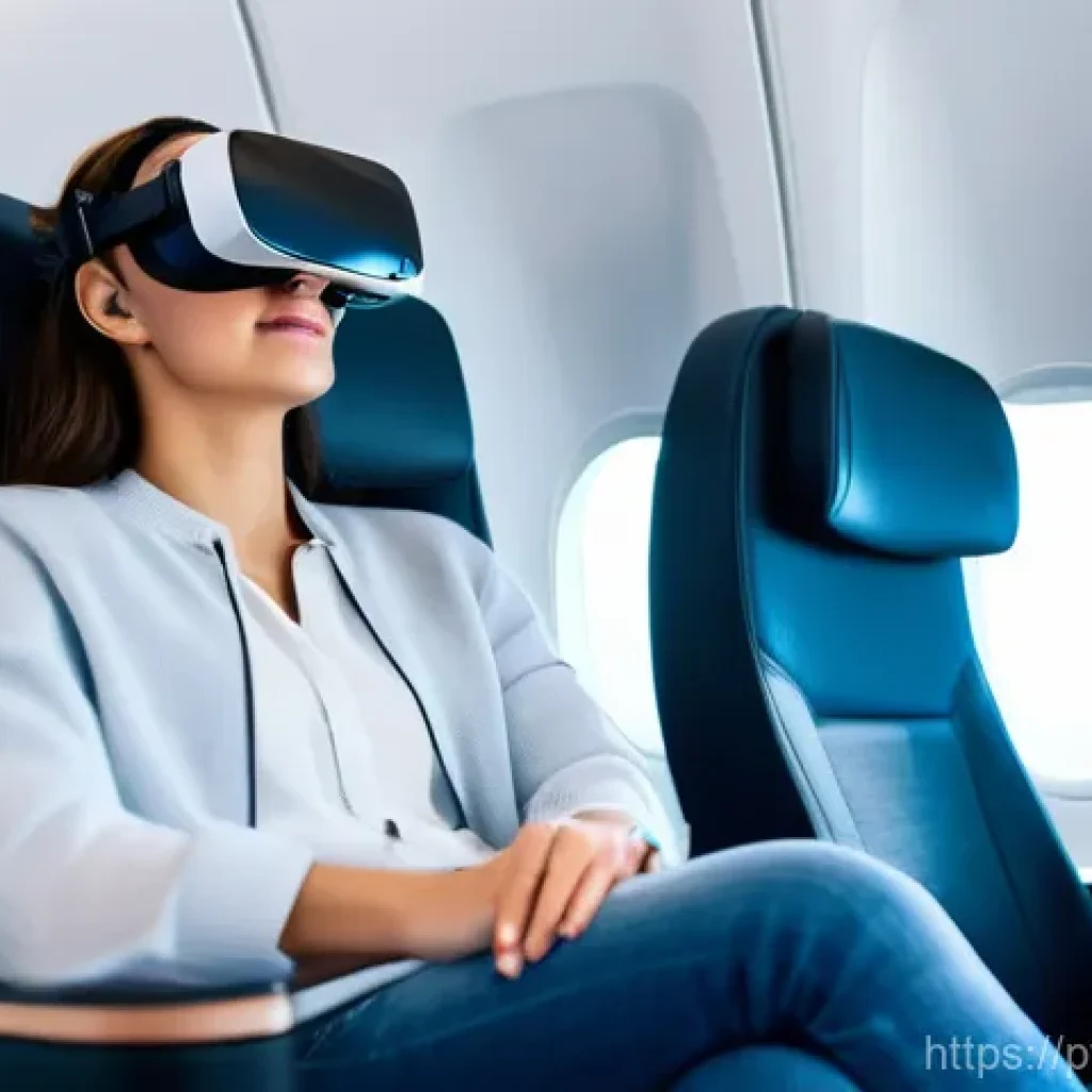 가상현실 기반 심리치료의 임상 적용 - **Prompt 1: Overcoming Aerophobia in VR Therapy**
"A young adult, possibly a woman in her late 2...