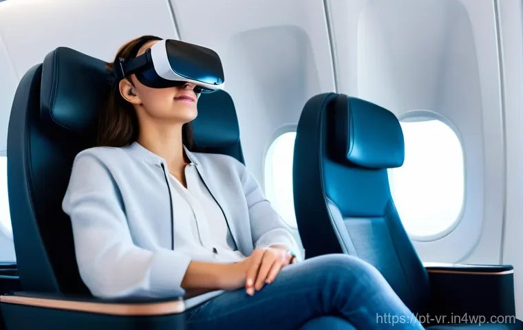 가상현실 기반 심리치료의 임상 적용 - **Prompt 1: Overcoming Aerophobia in VR Therapy**
"A young adult, possibly a woman in her late 2...